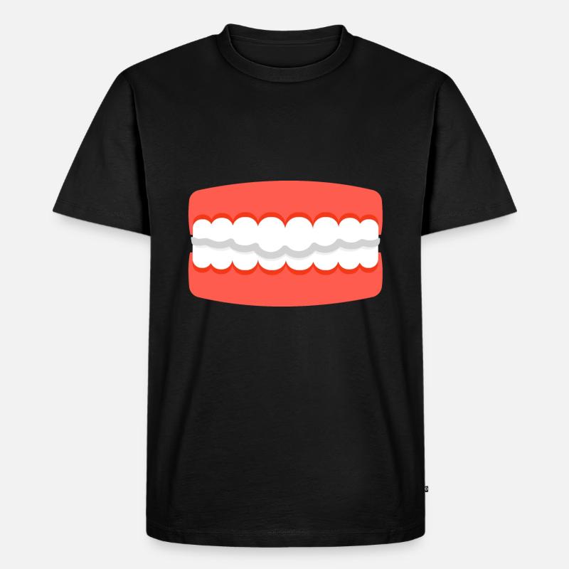 Dentition dent bouche - T-shirt Premium bio Homme - noir