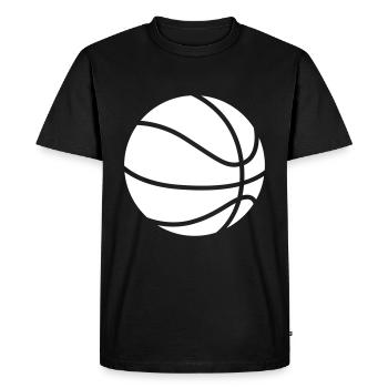 Basketball symbol - Men's Premium Organic T-Shirt - black - Front - Nico (187cm)