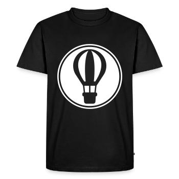 Hot air balloon icon - Men's Premium Organic T-Shirt - black - Front - Nico (187cm)