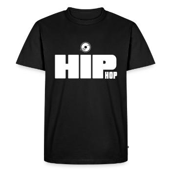 HipHop MC Ghetto Battle Rap Hiphop Label - T-shirt Premium bio Homme - noir - Devant - Nico (187cm)