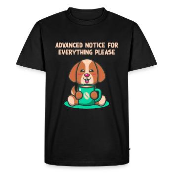 Advanced communication for everything introverted - Men's Premium Organic T-Shirt - black - Front - Nico (187cm)
