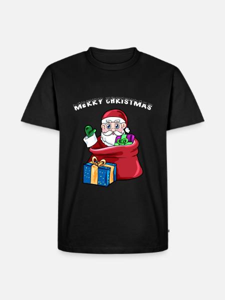 merry xmas - Men's Premium Organic T-Shirt - black