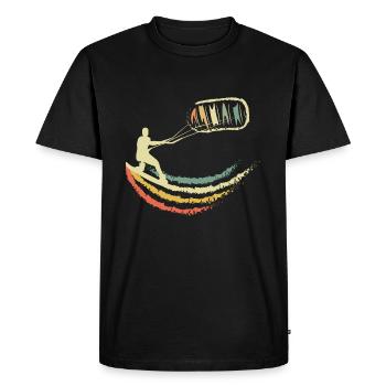 kitesurfing - T-shirt Premium bio Homme - noir - Devant - Nico (187cm)