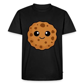 Cookies Comic - Men's Premium Organic T-Shirt - black - Front - Nico (187cm)