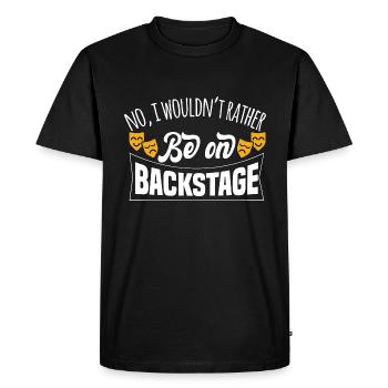 Motif de théâtre pour les acteurs de théâtre - T-shirt Premium bio Homme - noir - Devant - Nico (187cm)