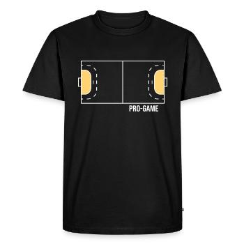 Handball Handball Field Jump Throw Handball Hall - Men's Premium Organic T-Shirt - black - Front - Nico (187cm)