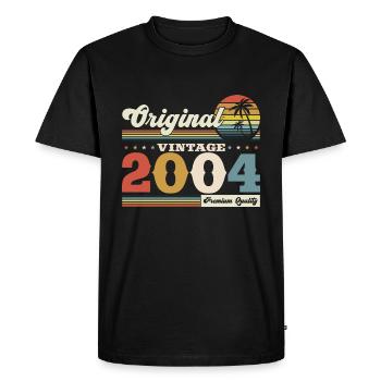 Original 2004 Millésime 2004 20ème anniversaire 2004 - T-shirt Premium bio Homme - noir - Devant - Nico (187cm)