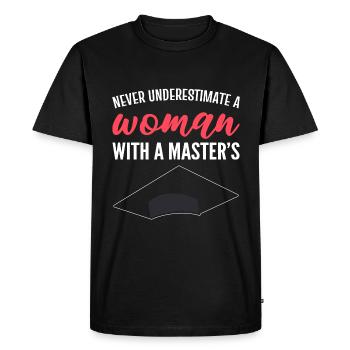 Cérémonie de remise des diplômes de maîtrise - T-shirt Premium bio Homme - noir - Devant - Nico (187cm)