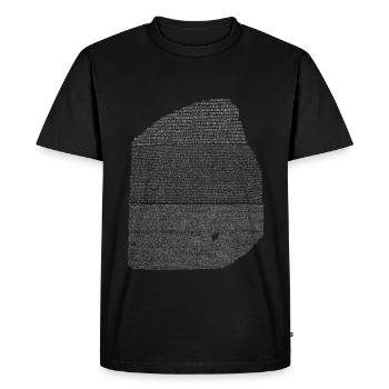 rosetta stone - Men's Premium Organic T-Shirt - black - Front - Nico (187cm)