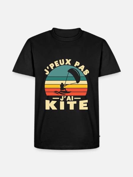 Je Peux Pas J'ai Kite Cadeau Humour - T-shirt Premium bio Homme - noir