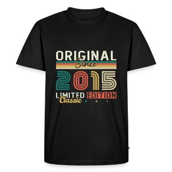 10 Ans 2015 Vintage Retro Cadeau D’anniversaire - T-shirt Premium bio Homme - noir - Devant - Nico (187cm)