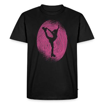 Roller Skates Roller Skates Fingerprint Roller Skate - Men's Premium Organic T-Shirt - black - Front - Nico (187cm)