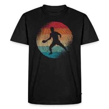 Joueur de tennis de table Empreinte digitale Jeu de tennis de table - T-shirt Premium bio Homme - noir - Devant - Nico (187cm)