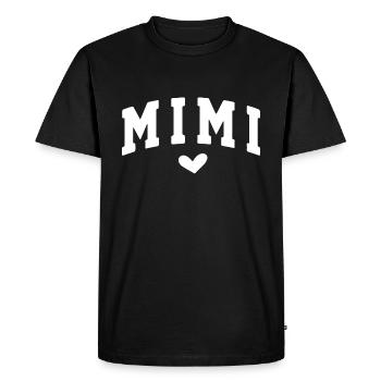 Mimi - Men's Premium Organic T-Shirt - black - Front - Nico (187cm)