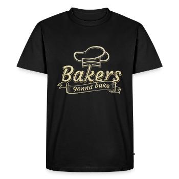 Baker saying pun game job job gift hobby - Men's Premium Organic T-Shirt - black - Front - Nico (187cm)