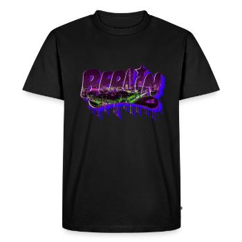 Berlin graffiti lettering - Men's Premium Organic T-Shirt - black - Front - Nico (187cm)