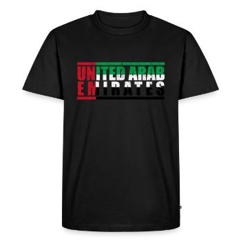 Émirats arabes unis - T-shirt Premium bio Homme - noir - Devant - Nico (187cm)