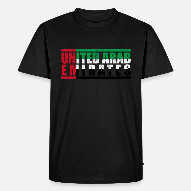 Vereinigte Arabische Emirate - Männer Premium Bio T-Shirt - Schwarz