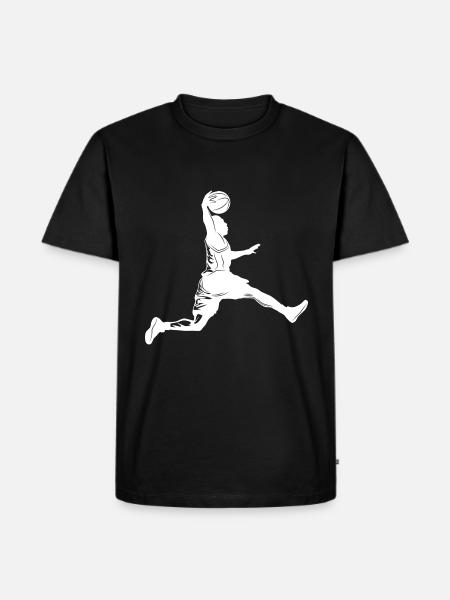 Basketball Silhouette - Men's Premium Organic T-Shirt - black