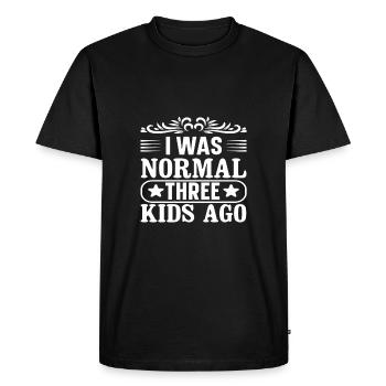 momie - T-shirt Premium bio Homme - noir - Devant - Nico (187cm)