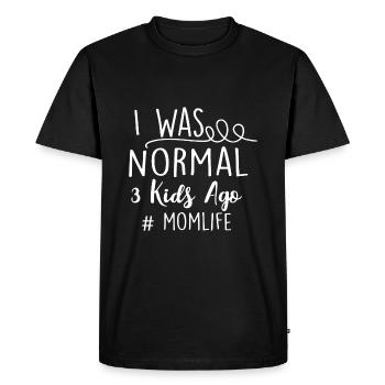 momie - T-shirt Premium bio Homme - noir - Devant - Nico (187cm)