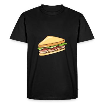 Sandwich - T-shirt Premium bio Homme - noir - Devant - Nico (187cm)