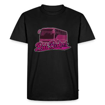 Bus Babes | Bus driver Bus driver gift - Men's Premium Organic T-Shirt - black - Front - Nico (187cm)