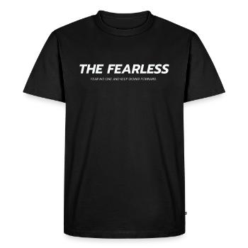 The Fearless - Men's Premium Organic T-Shirt - black - Front - Nico (187cm)