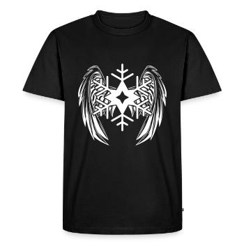 snowflake wings - Men's Premium Organic T-Shirt - black - Front - Nico (187cm)