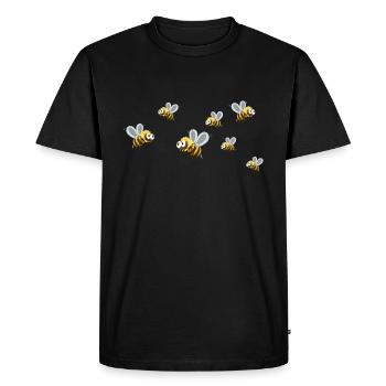 Apiculteur amateur et colonie d’abeilles L’apiculteur aime les abeilles mellifères - T-shirt Premium bio Homme - noir - Devant - Nico (187cm)