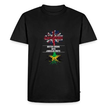 Britannique cultivé - T-shirt Premium bio Homme - noir - Devant - Nico (187cm)