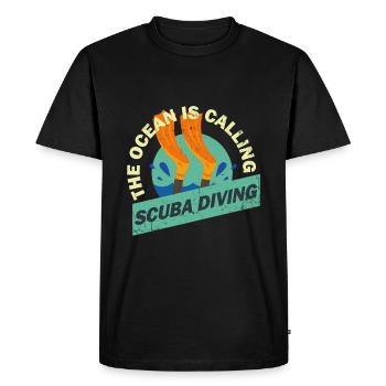 Scuba Diver Scuba Diving Diving Gift - T-shirt Premium bio Homme - noir - Devant - Nico (187cm)