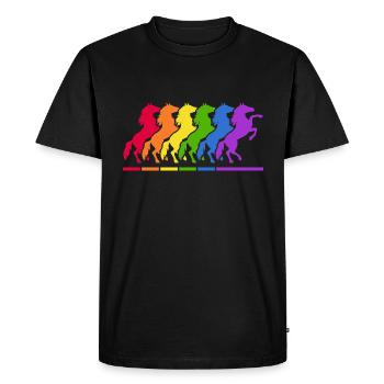 Horse Riding Horse Love Riding Lesson Horse Stable - Men's Premium Organic T-Shirt - black - Front - Nico (187cm)