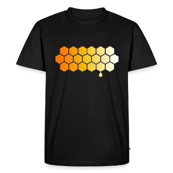 Abeille apicultrice colonie abeille abeille abeille apiculture miel - T-shirt Premium bio Homme - noir - Devant - Nico (187cm)