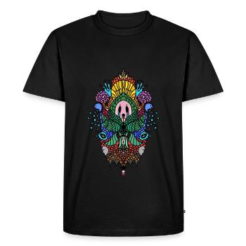 creation of balance - Men's Premium Organic T-Shirt - black - Front - Nico (187cm)