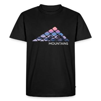 Mountain hiking mountains "mountains" servus alpin summit - Men's Premium Organic T-Shirt - black - Front - Nico (187cm)