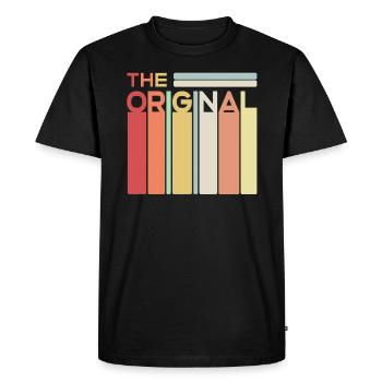 Le père d'origine du partenaire The Remix - T-shirt Premium bio Homme - noir - Devant - Nico (187cm)