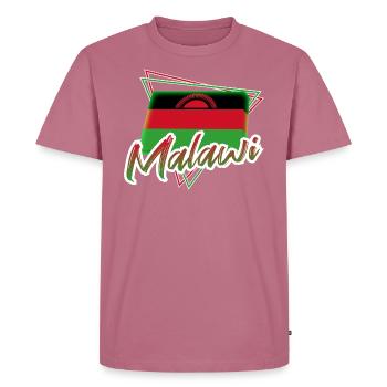 Malawi - Men's Premium Organic T-Shirt - mauve - Front - Nico (187cm)