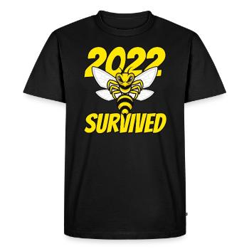 Guêpes 2022 - T-shirt Premium bio Homme - noir - Devant - Nico (187cm)