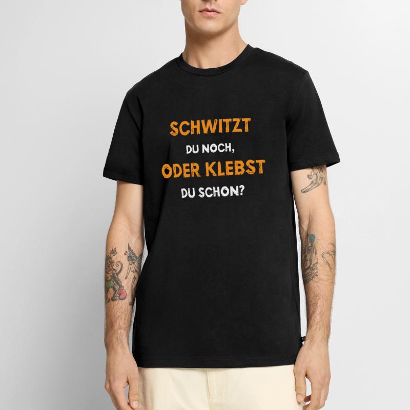 Schwitzen oder Kleben? Männer Premium Bio T-Shirt
