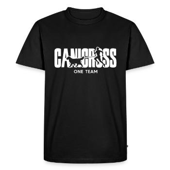 Canicross canicross-sport Dog Run Dog Sports - Men's Premium Organic T-Shirt - black - Front - Nico (187cm)