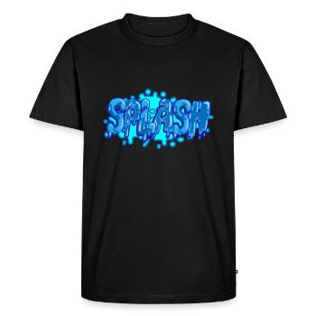 Splash graffiti lettrage - T-shirt Premium bio Homme - noir - Devant - Nico (187cm)