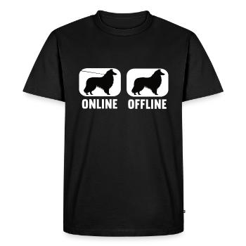En ligne Hors ligne Collie Propriétaire de Collie Propriétaire de Collie - T-shirt Premium bio Homme - noir - Devant - Nico (187cm)