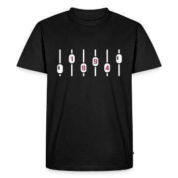1994 Anniversaire Ingénieur du son DJ Disco - T-shirt Premium bio Homme - noir - Devant - Nico (187cm)