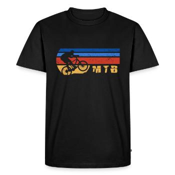 VTT vélo de descente chaîne de vélo de montagne - T-shirt Premium bio Homme - noir - Devant - Nico (187cm)