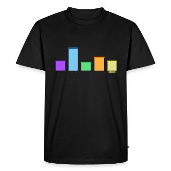 Parkour Arc-en-ciel-Parkour-Art Freerunning - T-shirt Premium bio Homme - noir - Devant - Nico (187cm)