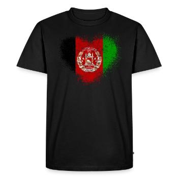 Afghanistan - T-shirt Premium bio Homme - noir - Devant - Nico (187cm)
