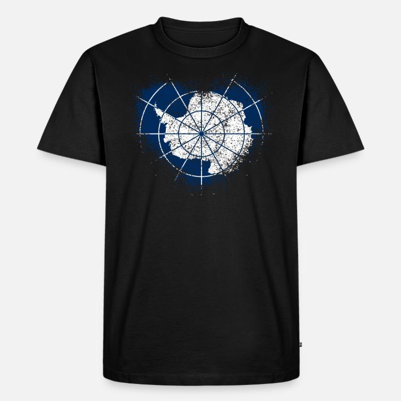 Antarktis - Männer Premium Bio T-Shirt - Schwarz
