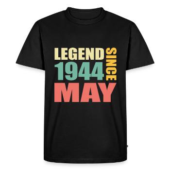 79th Birthday May Vintage 1944 Gift Idea - Men's Premium Organic T-Shirt - black - Front - Nico (187cm)