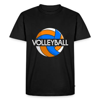 volleyball volleyball gift team volleyball - Men's Premium Organic T-Shirt - black - Front - Nico (187cm)
